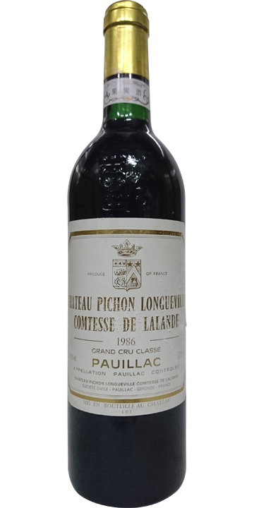 シャトー・ピション・ロングヴィル・コンテス・ド・ラランド 1986
