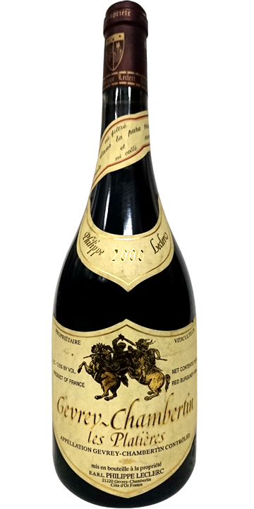フィリップ・ルクレール / ジュヴレ・シャンベルタン レ・プラティエール 2000