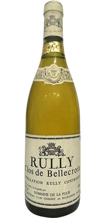 ラ・フォーリー / リュリー クロ・ド・ベルクロワ 1988