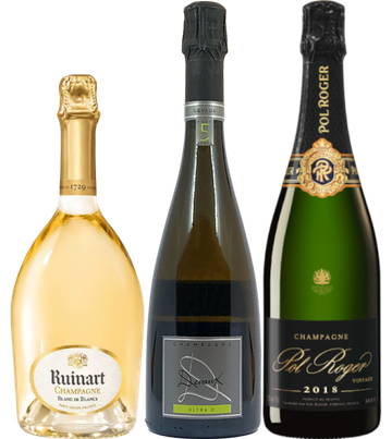 【10月限定大特価】ルイナール&ポル・ロジェ含むシャンパーニュ3本セット